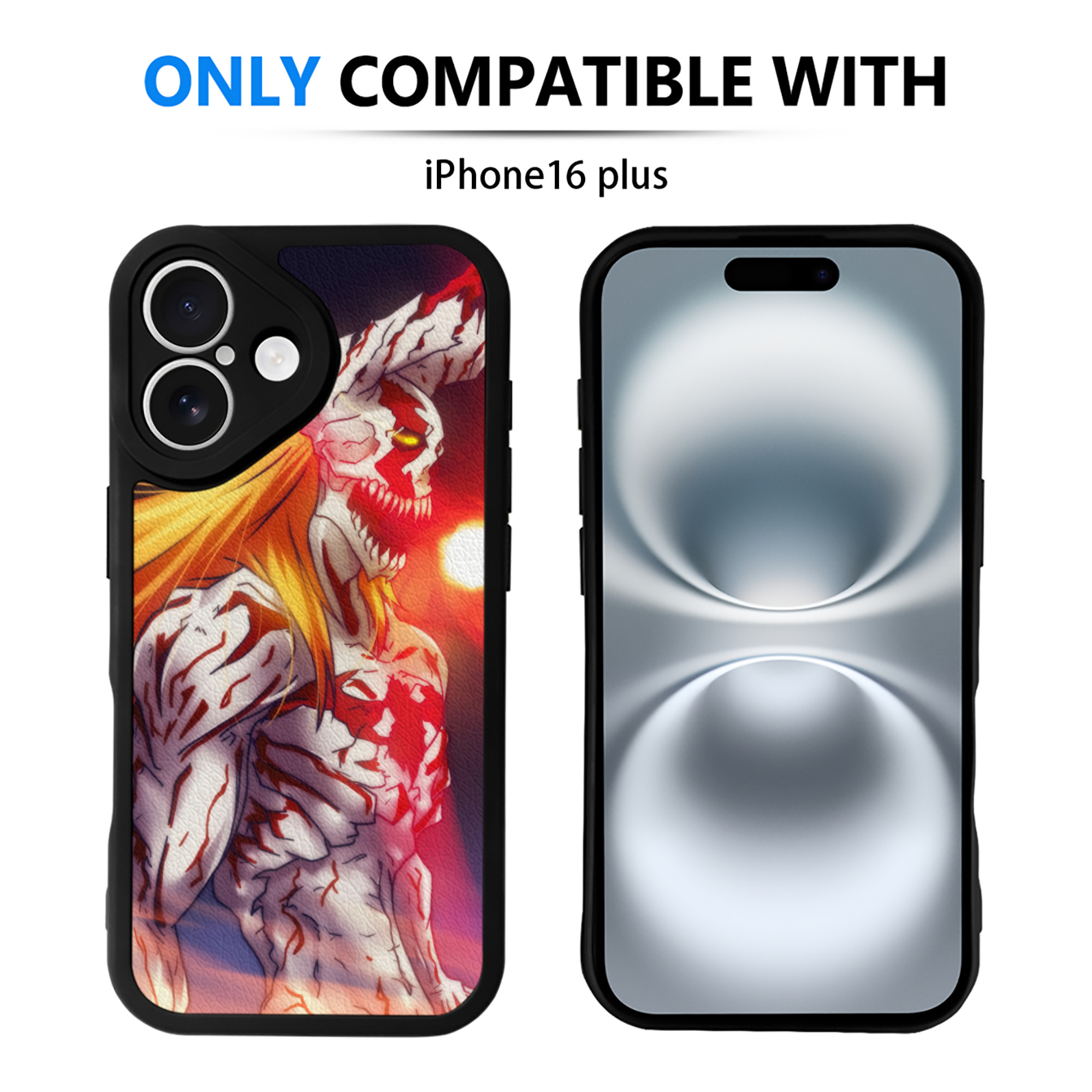（画像用） ブリーチ BLEACH 【iPhone 16シリーズ対応】シリコンスマホケース（レザー調） 材質：シリコン